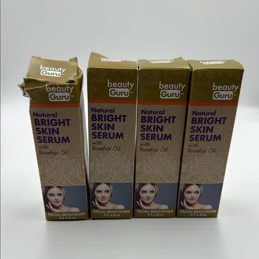 Natural Bright Skin Serum with Rosehip Oil Lot of 4